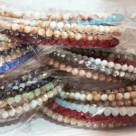 تصویر تل کریستال رنگی - سفید 