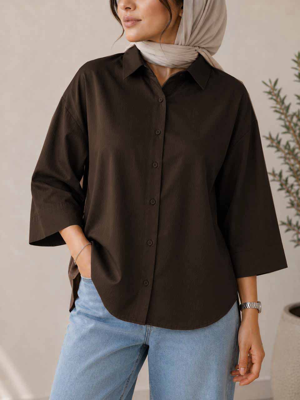 شومیز باکسی پری میله ای فری سایز